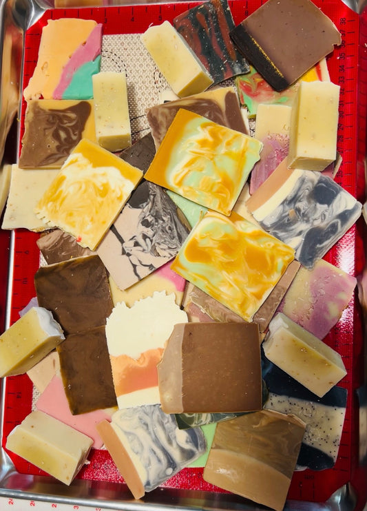 🌸 Little Petals - Handmade Soap Ends Sampler