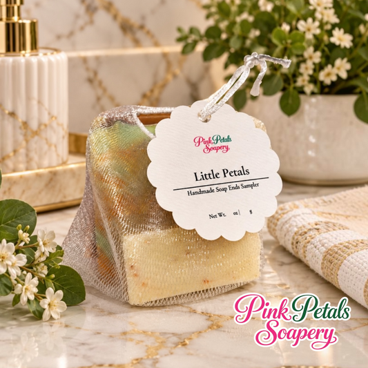 🌸 Little Petals - Handmade Soap Ends Sampler